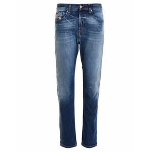 NEW DIESEL men's d-fining stretch tapered fit denim jeans in medium wash